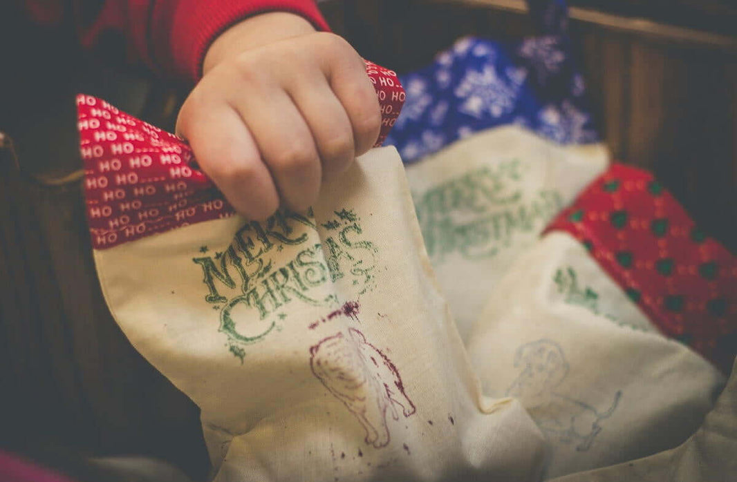 Sac en toile pour les cadeaux de noël