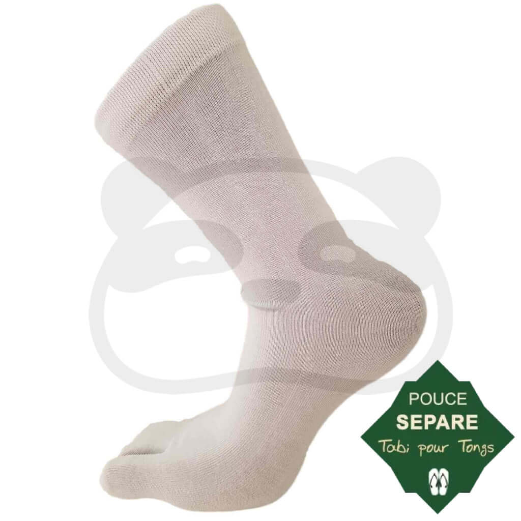 Chaussettes Tabi Blanche En Bambou