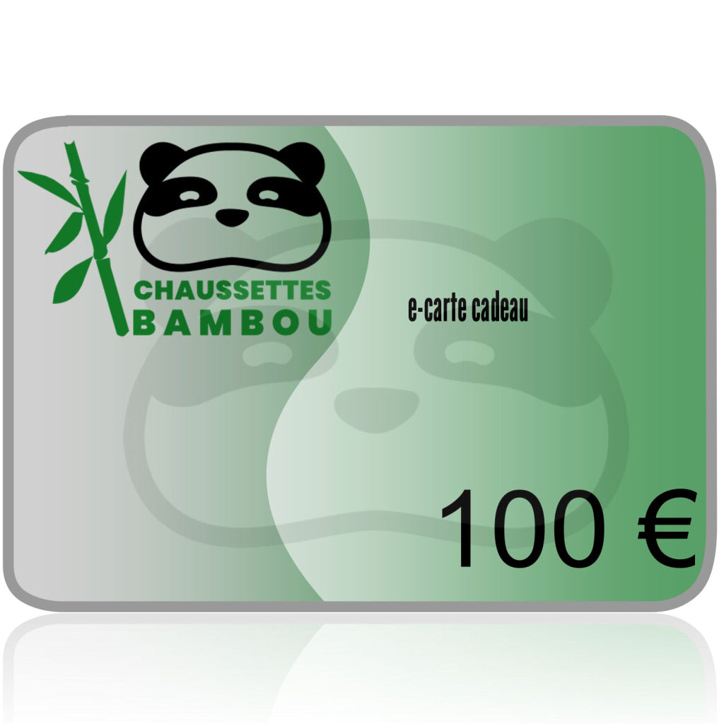 Carte-Cadeau Chaussettes Bambou 100 €